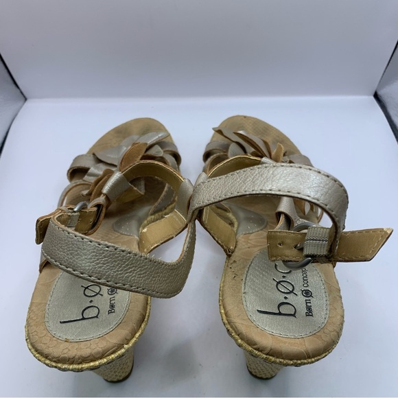 Born wedge floral sandals size 10 cork heel - Picture 5 of 9